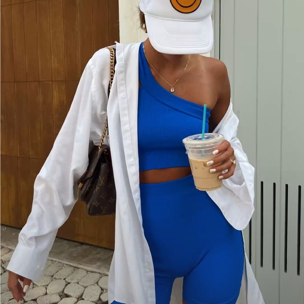 Electric Blue Sports Bras